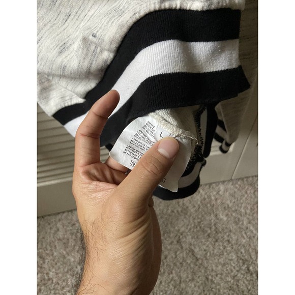 SS16 Gosha Rubchinskiy Mock Neck Collar Logo Heather Grey LS Sweatshirt Size L - Picture 5 of 9